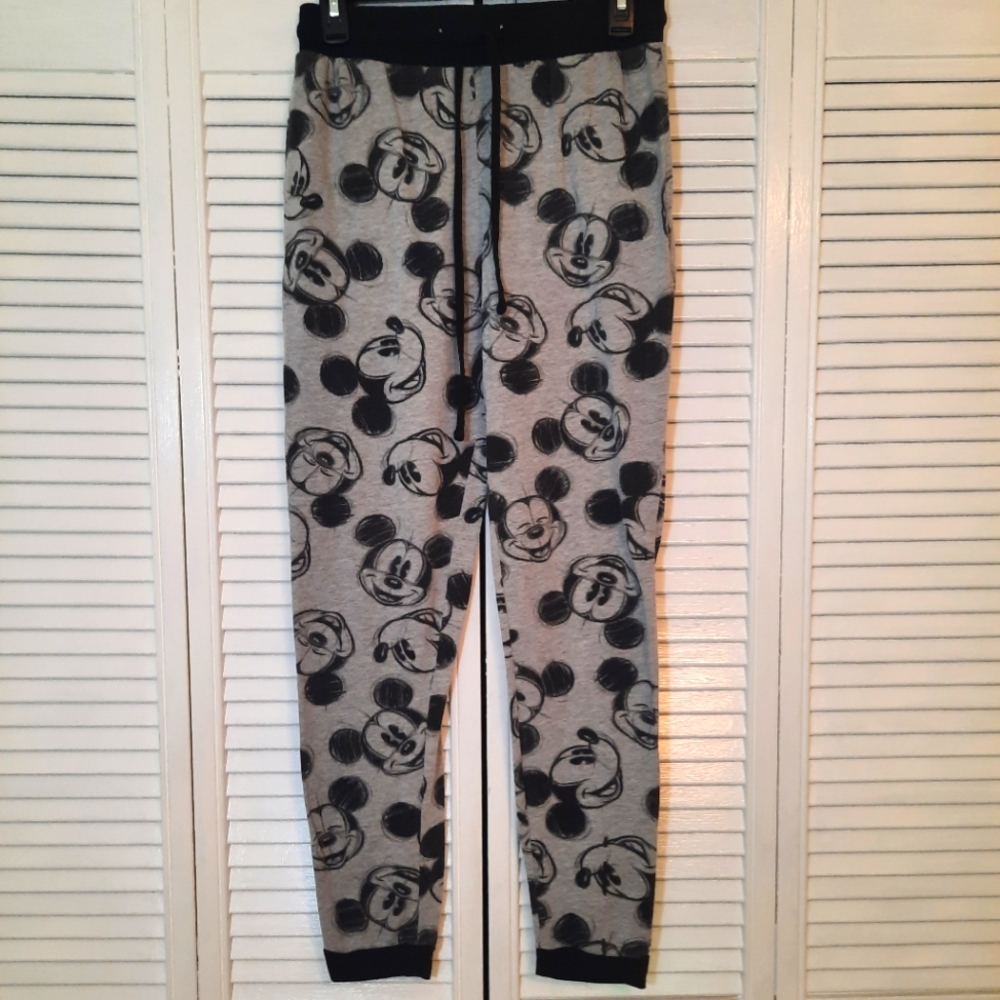 Disney vintage mickey mouse pajama pants sz small petite *F